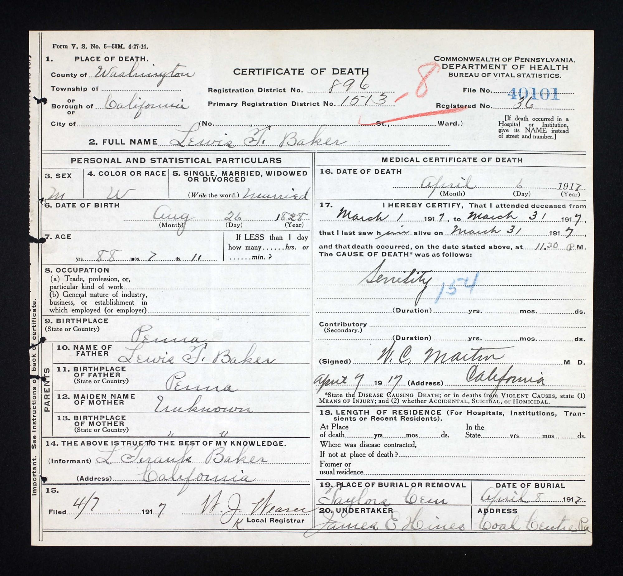 death cert